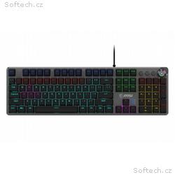 MSI herní klávesnice FORGE GK310 Red, drátová, mec