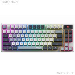 MSI herní klávesnice FORGE GK600 TKL Sky, bezdráto