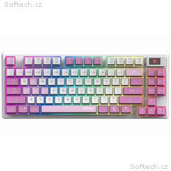 MSI herní klávesnice FORGE GK600 TKL Violet, bezdr