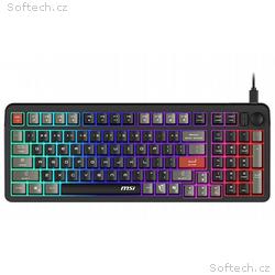 MSI herní klávesnice FORGE GK110, drátová, RGB pod