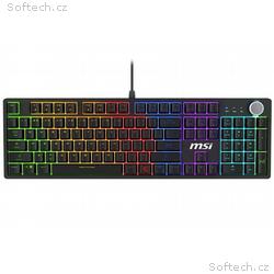 MSI herní klávesnice FORGE GK320 Red, drátová, mec