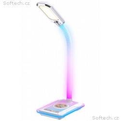 IMMAX LED stolní lampička GAMER RGB, Qi nabíjení, 