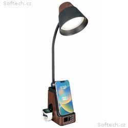 IMMAX LED stolní lampička IDEAL, Qi nabíjení, CCT,