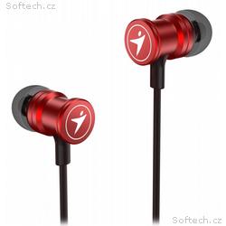 GENIUS headset HS-M316 METALLIC RED, červený, 4pin