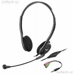GENIUS headset HS-200C, 2x 3,5 jack, redukce na si