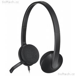 LOGITECH Headset Stereo H340, drátová sluchátka + 