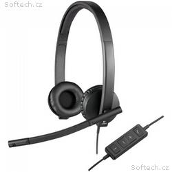 LOGITECH Headset H570e Stereo, drátová sluchátka +