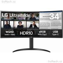 LG UltraWide, 34WR55QK-B, 34", VA, wQHD, 100Hz, 5m
