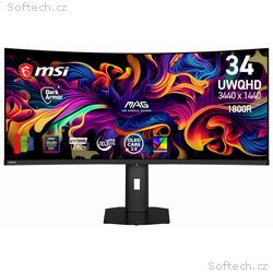 MSI MAG, 341CQP X28, 34", QD-OLED, UWQHD, 280Hz, 0