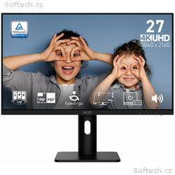 MSI Pro, MP273UP E6, 27", IPS, 4K UHD, 60Hz, 4ms, 