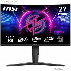 MSI MPG, 275CQRXF, 27", VA, QHD, 240Hz, 0,5ms, Čer