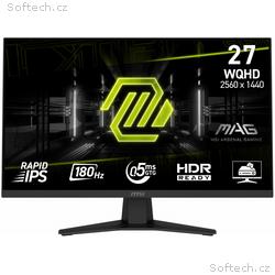 MSI MAG, 274QF, 27", IPS, QHD, 180Hz, 0,5ms, Černá