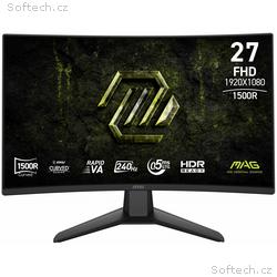 MSI LCD MAG 274CF X24, 27", 1920x1080, Rapid VA, 0