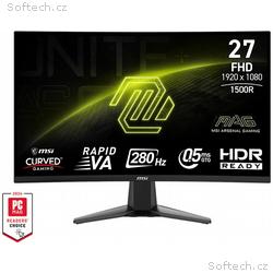 MSI MAG 276CXF, 27", 1920x1080, VA, 280Hz, 0,5ms, 
