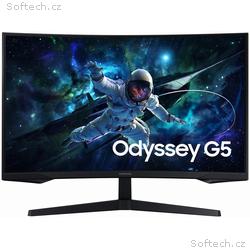 Samsung Odyssey G55C 27", Prohnutý, QHD 2560x1440,