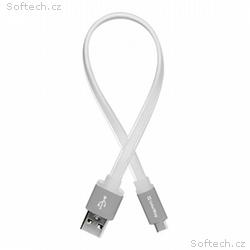 Colorway Datový Kabel USB, USB-C, 0,25m, Bílý
