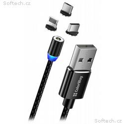 Colorway Nabíjecí Kabel 3v1 Lightning+MicroUSB+USB