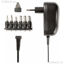 NEDIS univerzální napájecí AC adaptér, 12W, 3 - 12