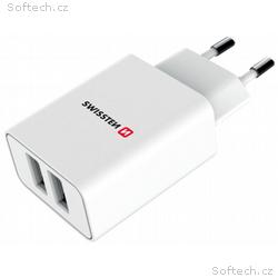 Swissten Síťový Adaptér Smart Ic 2X Usb 2,1A Power