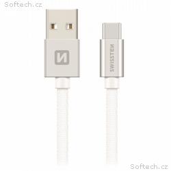 Swissten Datový Kabel Textile Usb, Usb-C 1,2 M Stř