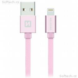 Swissten Datový Kabel Textile Usb, Lightning 1,2 M