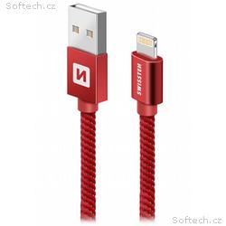 Swissten Datový Kabel Textile Usb, Lightning 1,2 M