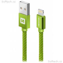 Swissten Datový Kabel Textile Usb, Lightning 1,2 M