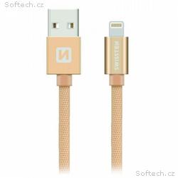 Swissten Datový Kabel Textile Usb, Lightning 2,0 M