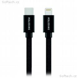 Swissten Datový Kabel Textile USB-C, Lightning 1,2