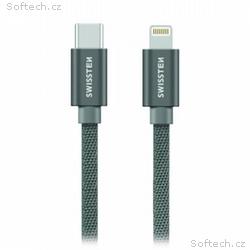 Swissten Datový Kabel Textile USB-C, Lightning 1,2