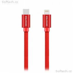 Swissten Datový Kabel Textile USB-C, Lightning 1,2