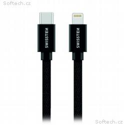 Swissten Datový Kabel Textile USB-C, Lightning Mfi