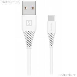 Swissten Datový Kabel Usb, Usb-C Bílý 1,5 M (9Mm)