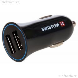 Swissten Cl Adaptér 2,4A Power 2X Usb + Kabel Micr