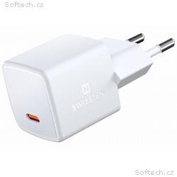 Swissten Síťový Adaptér GaN USB-C 33W PD mini 3x3x