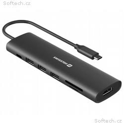 SWISSTEN USB-C HUB 7-IN-1 (USB-C 100W, HDMI 4K, 1x