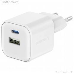 SWISSTEN SÍŤOVÝ ADAPTÉR GaN 1x USB-C 35W PD + 1x U