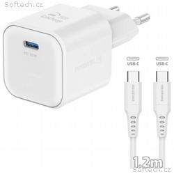 SWISSTEN SÍŤOVÝ ADAPTÉR GaN 1x USB-C 35W POWER DEL