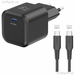 SWISSTEN SÍŤOVÝ ADAPTÉR GaN 1x USB-C 35W POWER DEL