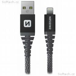 SWISSTEN DATOVÝ KABELKEVLAR USB, LIGHTNING 1,5 M A