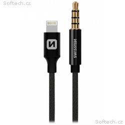 SWISSTEN AUDIO ADAPTÉRTEXTILE LIGHTNING (samec), 3