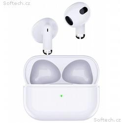 Swissten bluetooth tws sluchátka minipods bílá