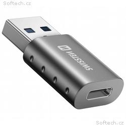 Swissten adapter usb-a(m), usb-c(f)