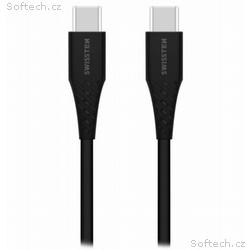 Swissten nabíjecí kabel usb-c, usb-c 1,0 m černý