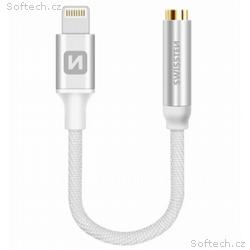 Swissten audio adaptér textile lightning, jack(sam