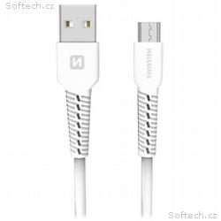 Swissten datový kabelusb, micro usb bílý 1,2m (sam