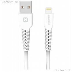 Swissten datový kabelusb, lightning bílý 1,2m (sam