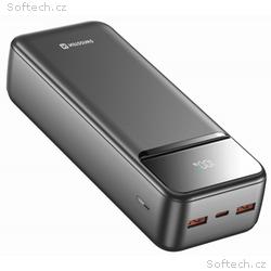 Swissten Power bank 30000 mAh POWER LINE II - čern