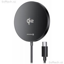 Swissten Bezdrátová Nabíječka Magpuck Qi2 1.5 M (K