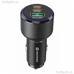 Swissten Cl Adaptér 2X Usb-C Pd + Usb-A, 95W Černý